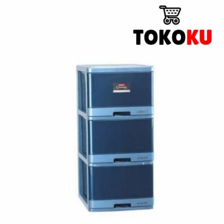 LEMARI LACI EXCEL LARGE SUSUN 3 LION STAR/EXCEL CONTAINER LACI L3 AST