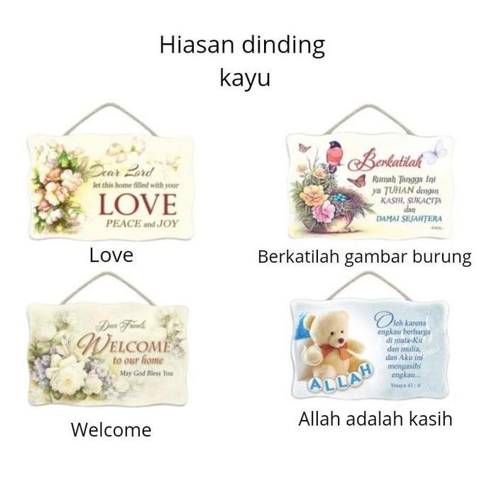 Hiasan Dinding Berkatilah Kupu-Kupu - Pajangan Dinding Kristen