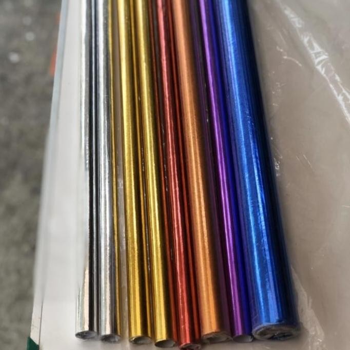 

baru kertas metalik gold/silver/merah/biru/hijau/ungu/kuning (perpak)