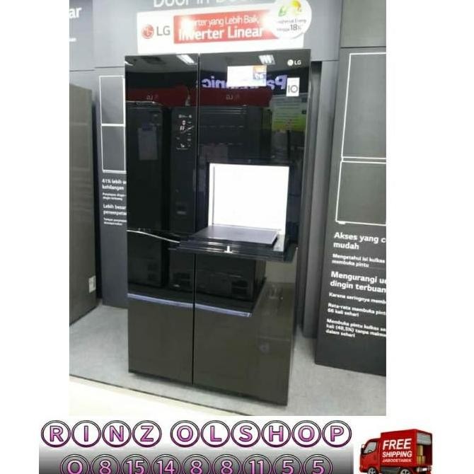 Kulkas Side By Side Lg Gc-C247Uguv Kulkas Inverter Linear