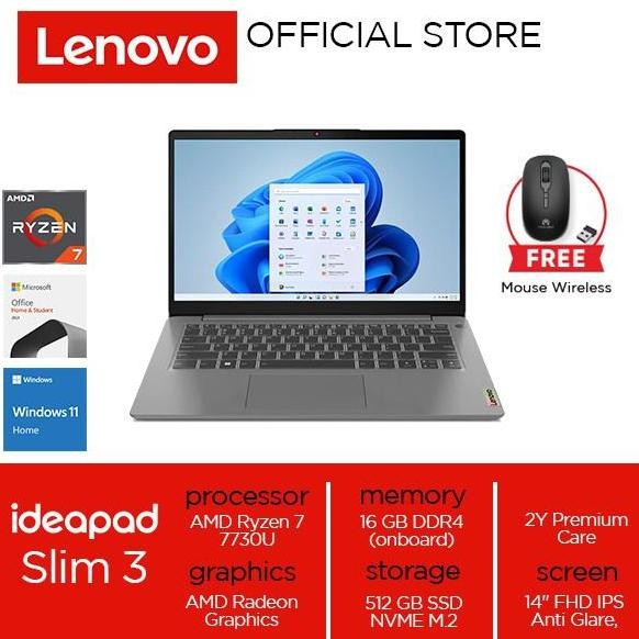 Lenovo IdeaPad Slim 3 14ABR8 Ryzen 7 7730U 16GB 512GB W11 OHS