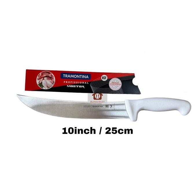 Promo Tramontina Cimeter Butcher Knife / Pisau Sembelih Pengupas Kulit Original