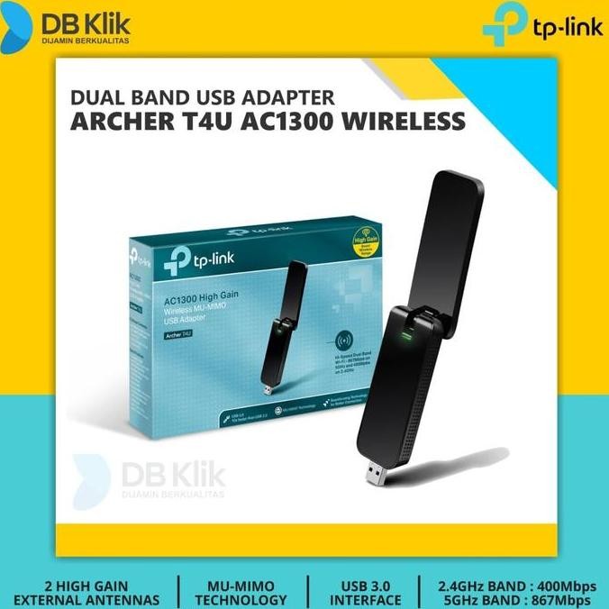 Wireless Adapter TP Link ARCHER T4U AC1300-TPLink ARCHER T4U Dual Band
