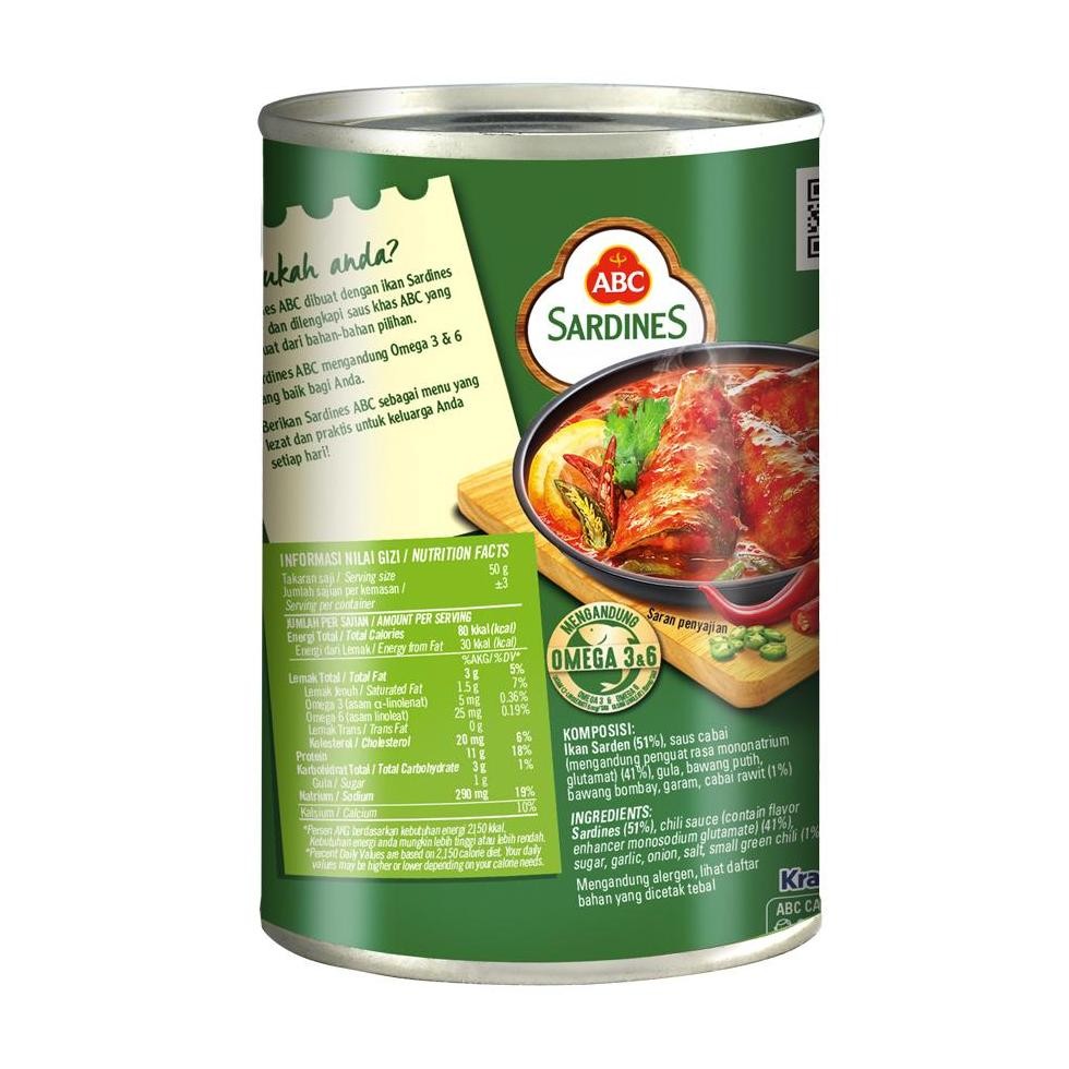 

ready ABC Sarden Saus Extra Pedas Multi Pack 3 x 155 gr murah