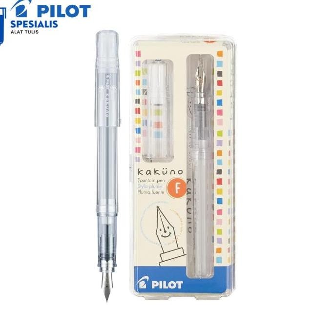 

Pilot Kakuno Barrel Clear Fountain Pen / Pen Tinta Fka-1Sr-Nc
