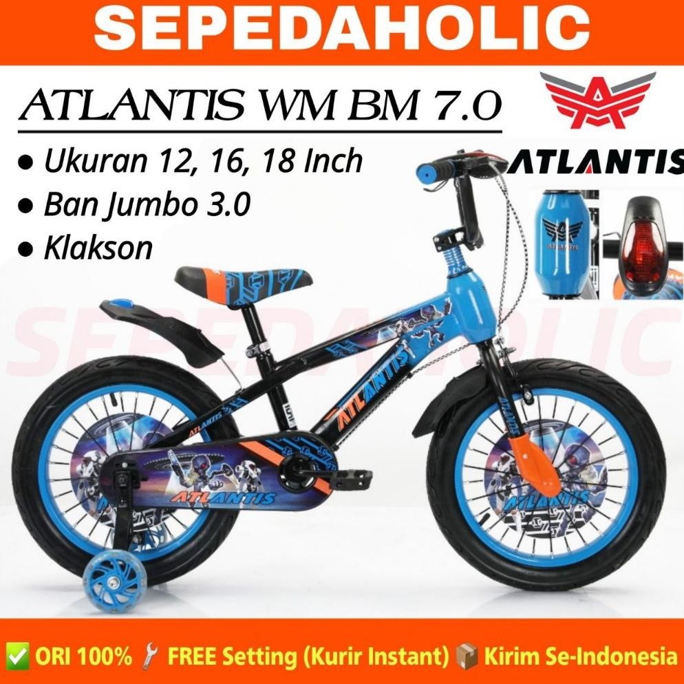 NEW Sepeda Anak Laki BMX ATLANTIS WM BM 7.0 / COLLINS C253 / CENTRUM 309 / CENTRUM 306 Ban Jumbo Uk 
