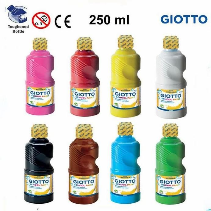 

ready GIOTTO SCHOOLPAINT WASHABLE FINGER PAINT CAT AIR BISA CUCI 250 ML