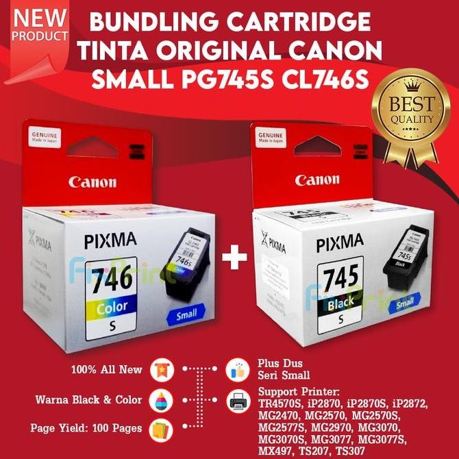 Cartridge Original PG745S 745s Printer Canon MG2570S TR4570S MG2570s