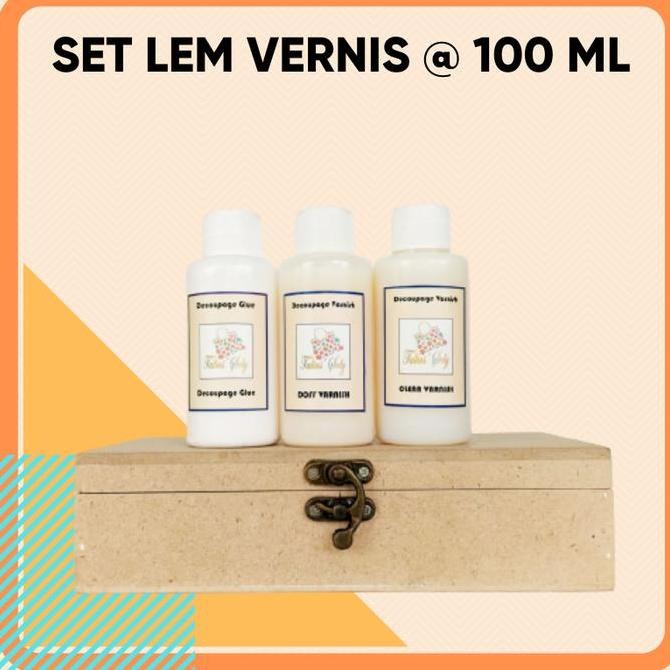 

ready Paket Lem Vernish Decoupage