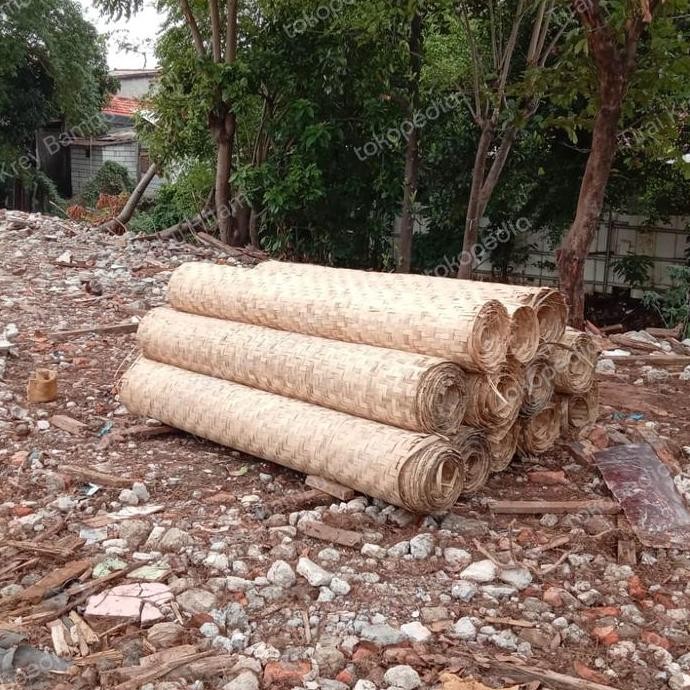 ready bilik gedek bambu anyaman kecil