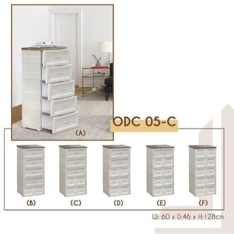 Lemari Plastik Laci Cabinet Susun 5 Classic Odc 05 C B Olymplast Viral