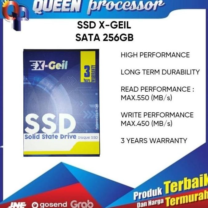 SSD 256GB SATA III X-GEIL GARANSI 3 TAHUN