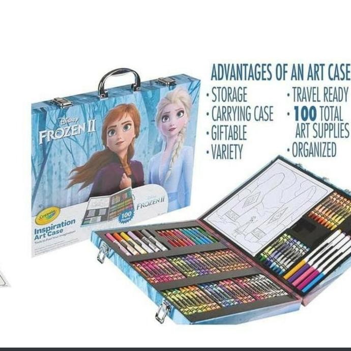 

ready Crayola Disney Frozen 2 Inspiration Art Case 100 Art & Coloring Ori