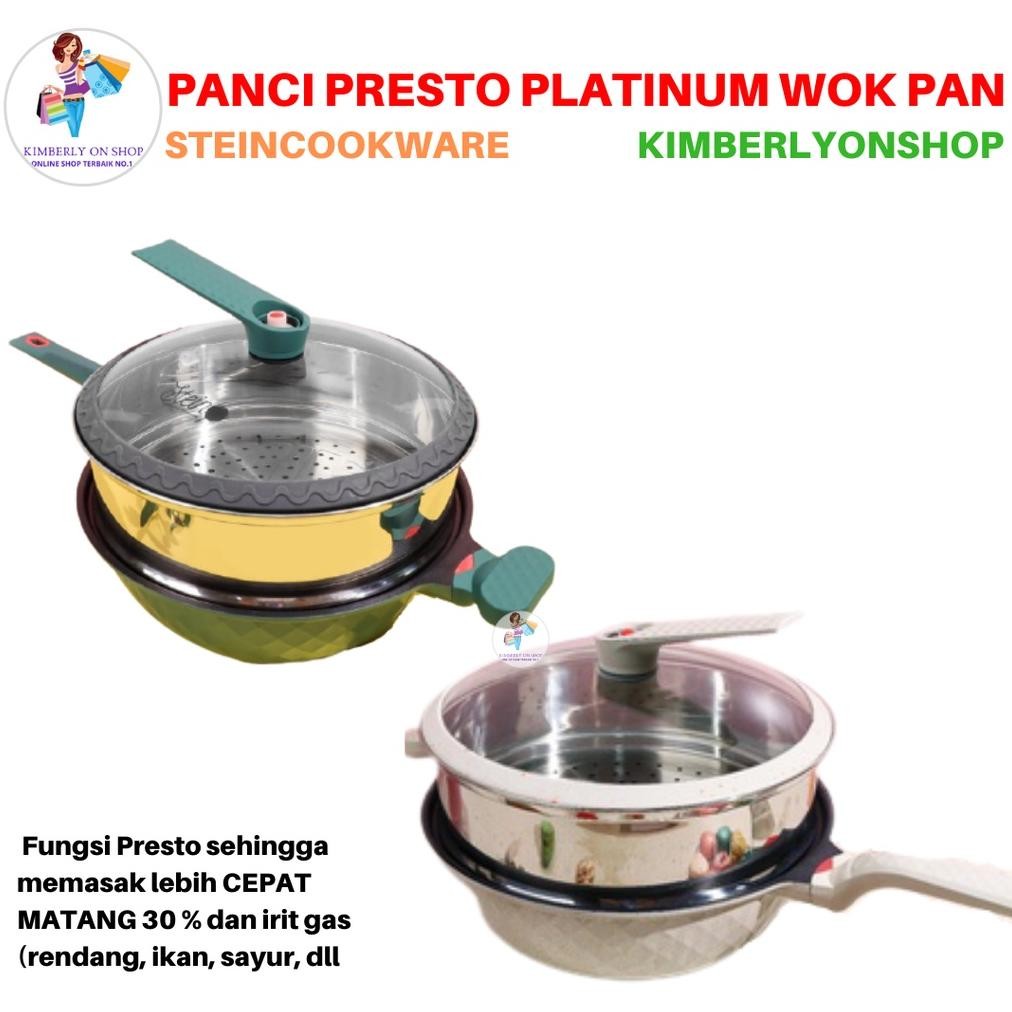 Panci Presto Wok Platinum Pressure Cooker 32 Cm Steincookware Terlaris