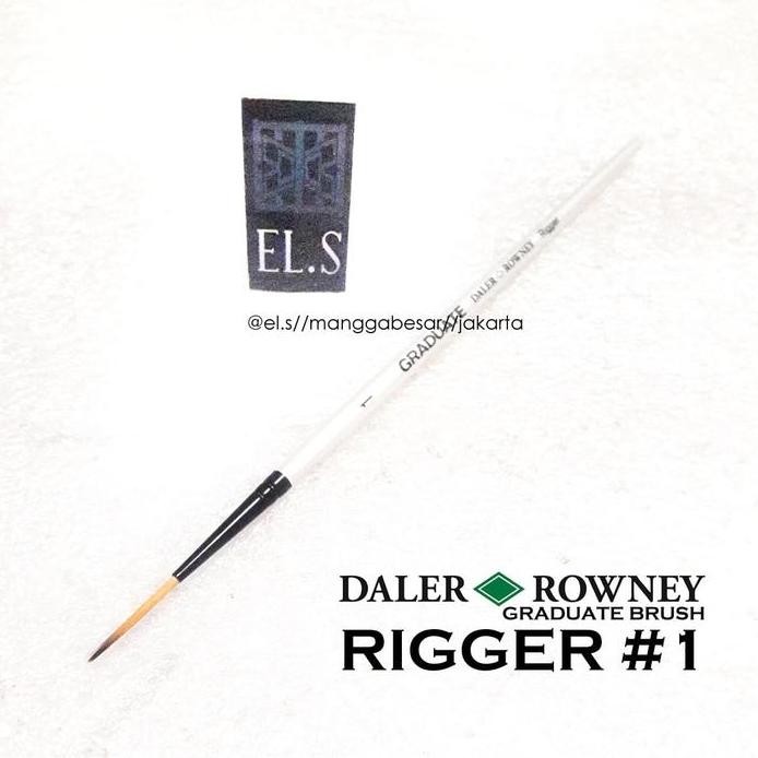 

ready Daler Rowney Graduate Brush Rigger 1 (Kuas Lukis)