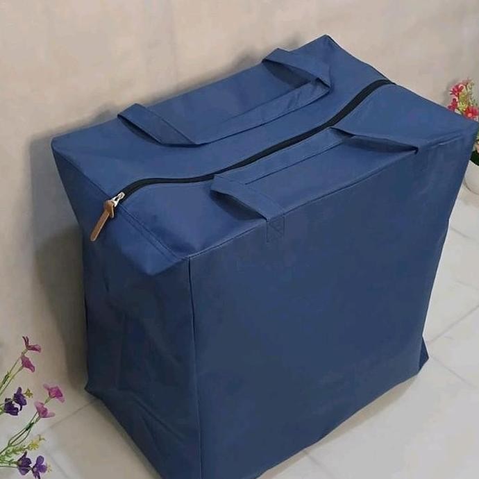 

ready stock Tas kain spunbond resleting superbesar extra jumbo ukuran 48x30xtinggi 50cm full jahit tebal gsm 100