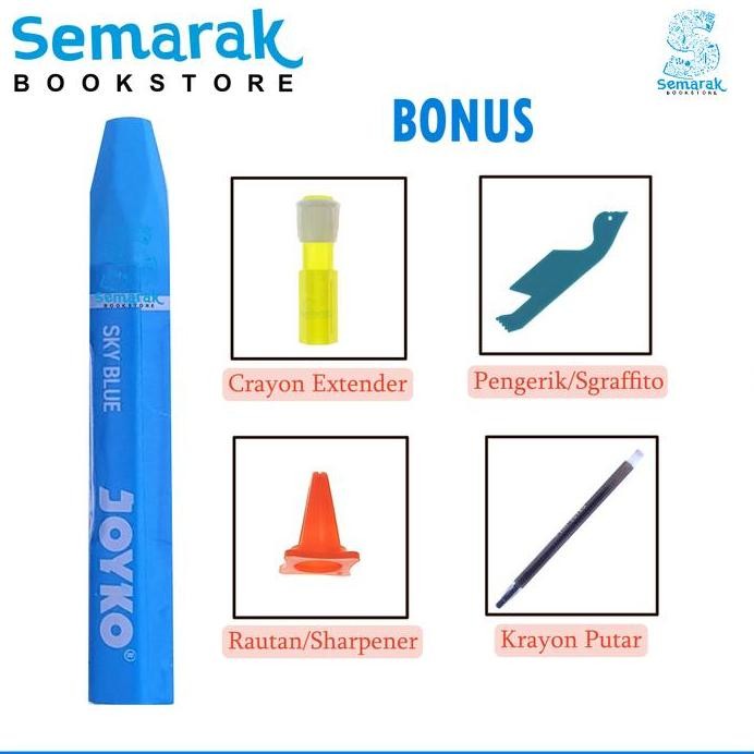 

ready Krayon Tanpa Racun Joyko Titi Oil Pastel 12 / 18 / 24 / 16 / 55 Warna