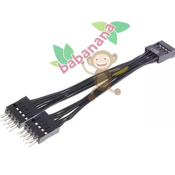 new  Usb 9pin splitter front header extension cabang 9 pin extender hub