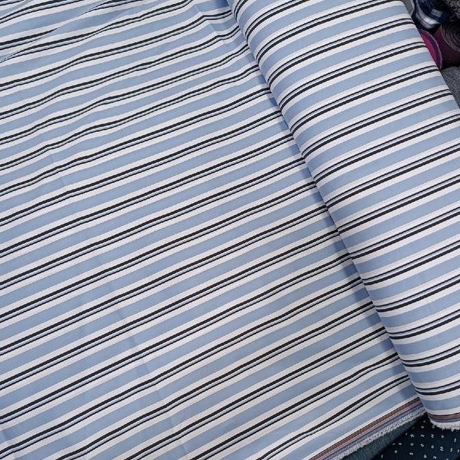 Kain katun yandet motif salur/garis2 import anti Kusut murah