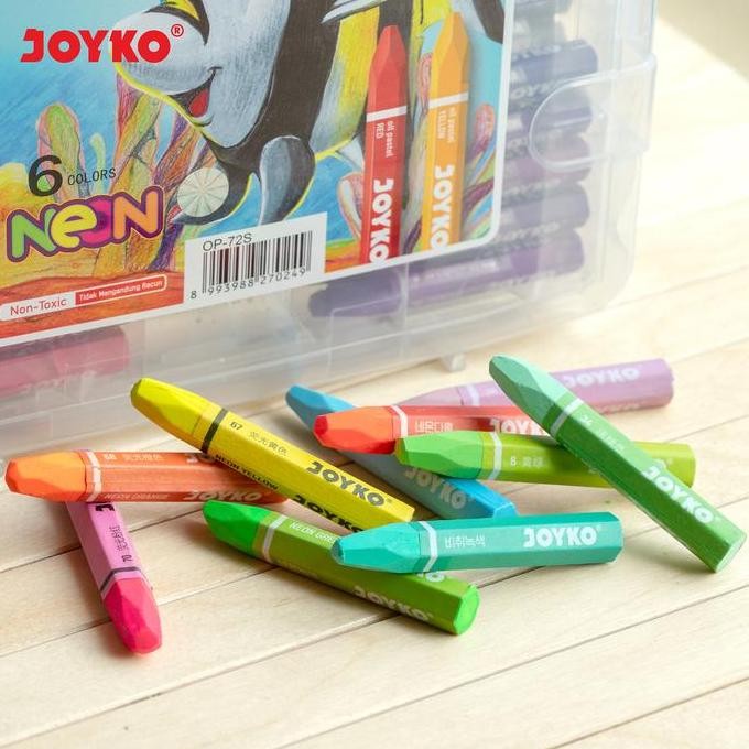 

ready Joyko Crayon Oil Pastel 72 Colours / Krayon Minyak Joyko 72 Warna Anak OP-72S