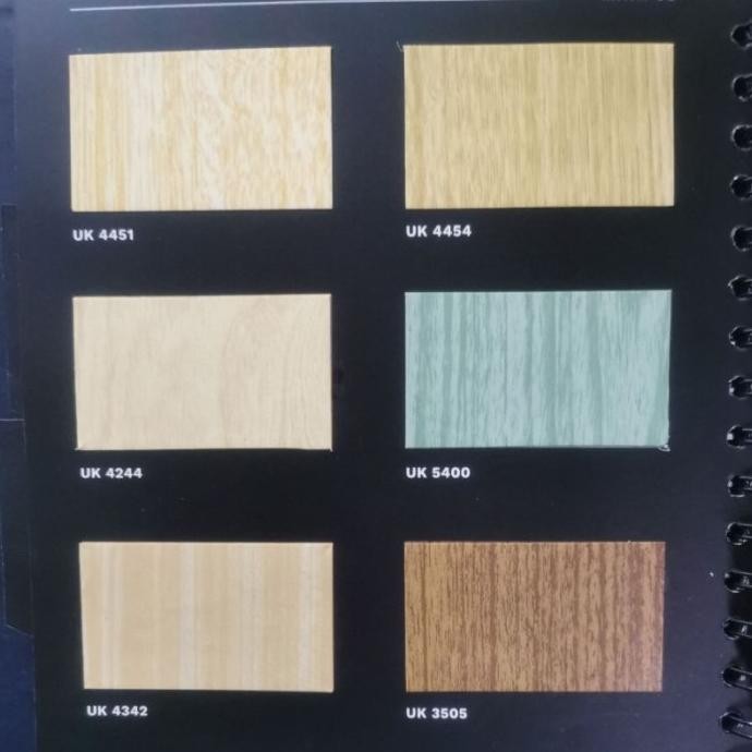 (Expert) Supercon sheet vicon sheet Pvc pelapis mebel interior warna kayu