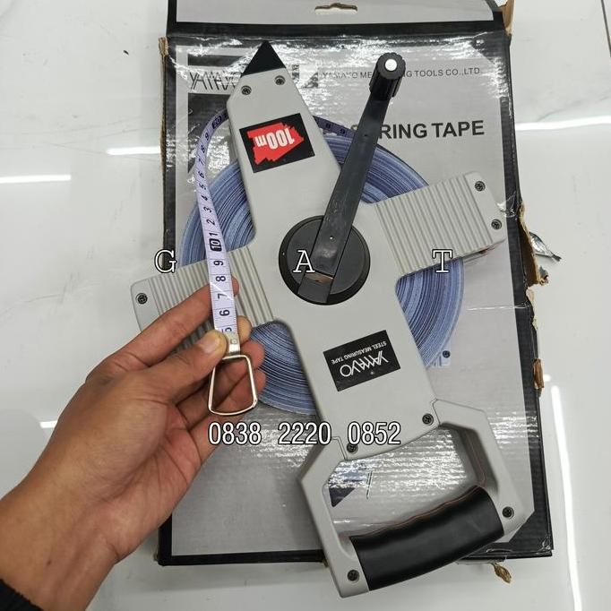 Meteran Roll 30m 50m 100m YAMAYO Meteran Stainless Steel Meteran Roll