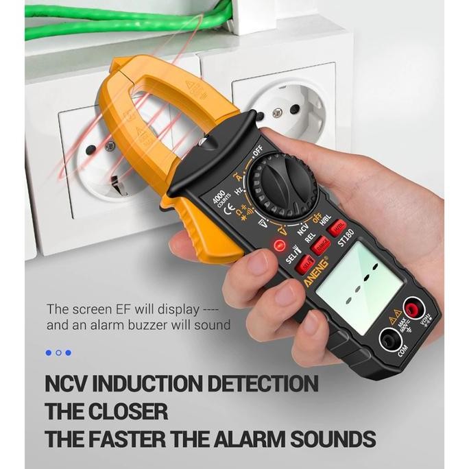 ANENG ST180 Digital Clamp Multimeter Tang Ampere 4000 Count