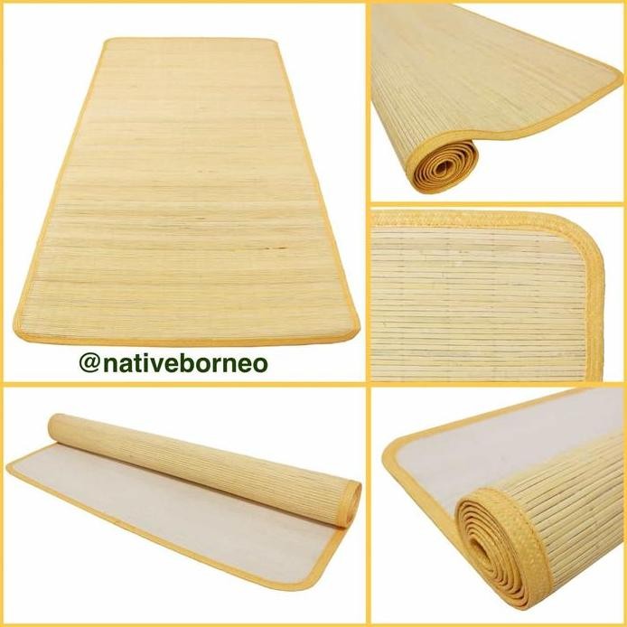 ready 190 x 300 Tikar Rotan Saburina, Lampit Saburina Kalimantan, Tikar Bambu Alas Duduk, Tikar Lese