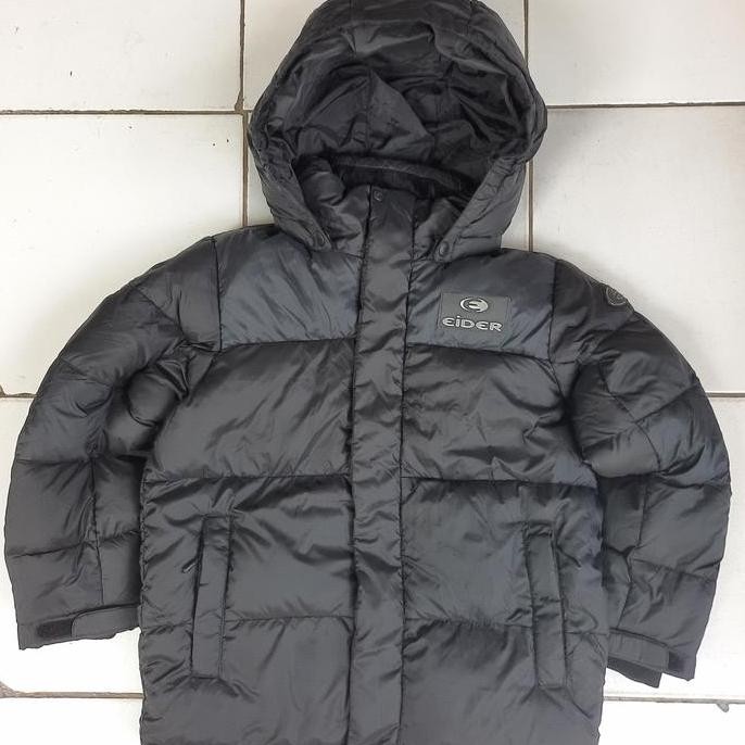 Jaket Gunung Anak Hiking Traveling Trekking Winter Down Eider Down Blk