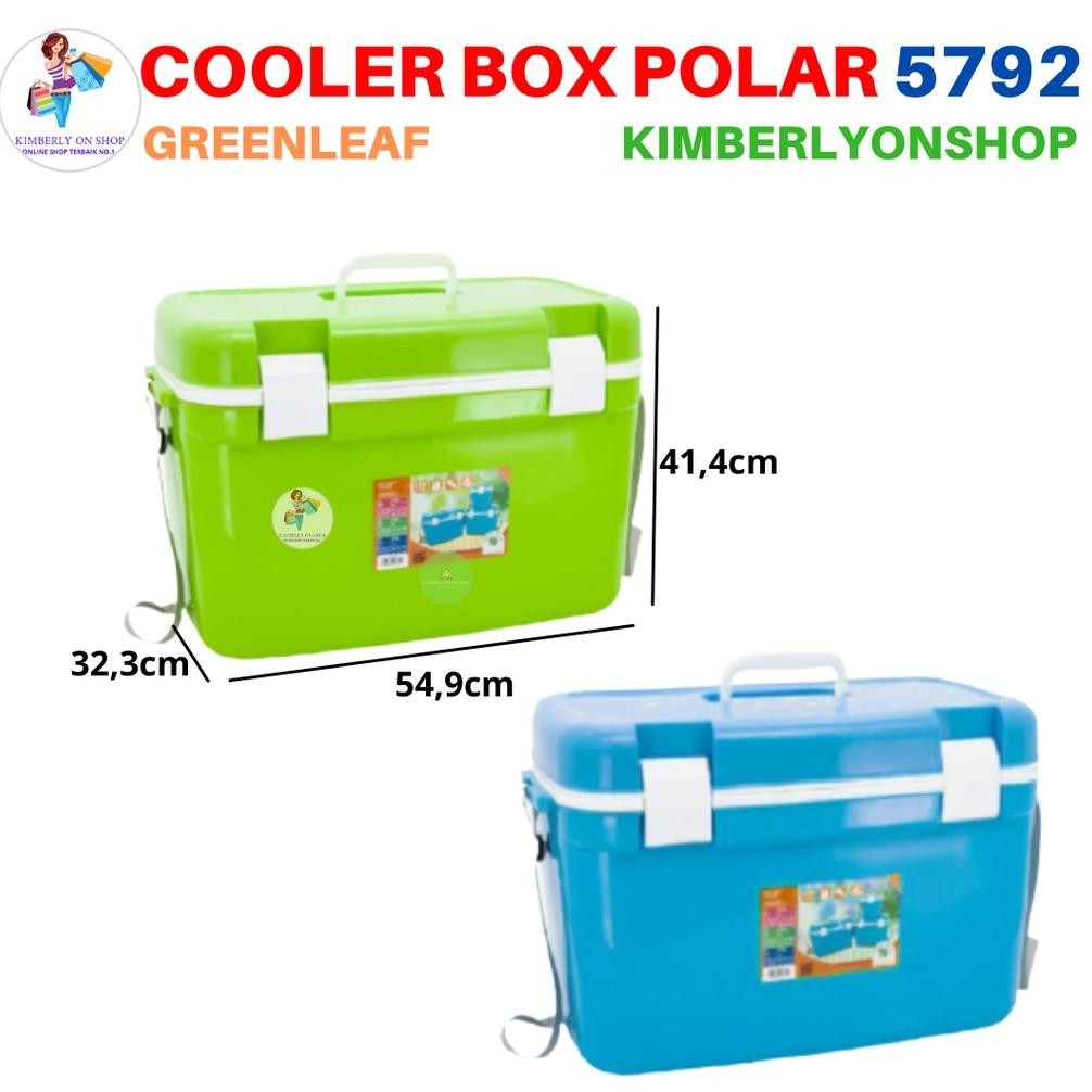 Cooler Box Polar Ice Box 30 Liter 5792 Green Leaf Kotak Es Spaylater 0%