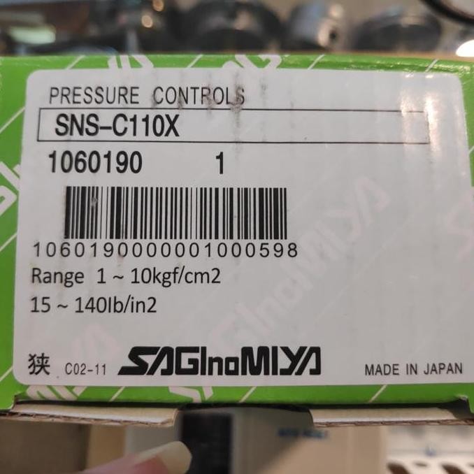 Pressure Switch Saginomiya SNS - C 110 X