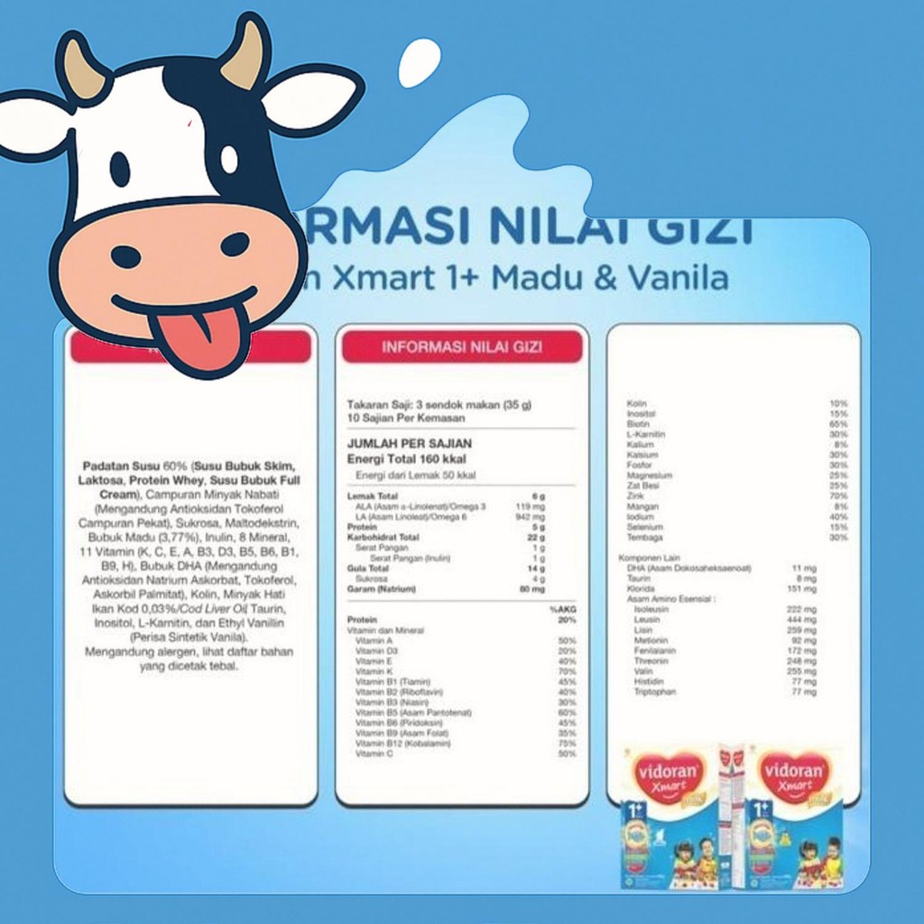 

Free Ongkir Vidoran Xmart 1 3 5 Vanila Madu 700Gr 925Gr 900Gr Susu Pertumbuhan