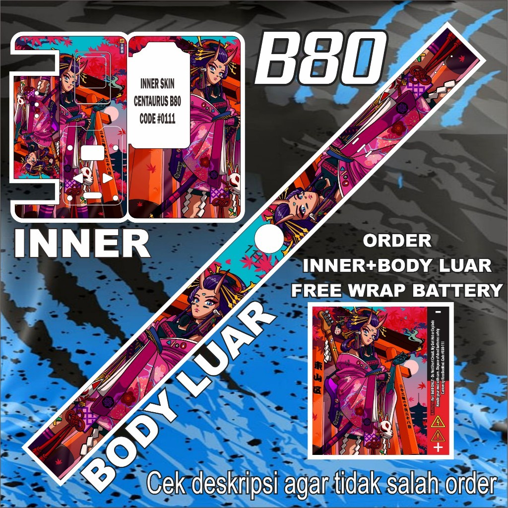 

Stiker B80 111 Garskin Stiker Custom Fullbody Bisa COD