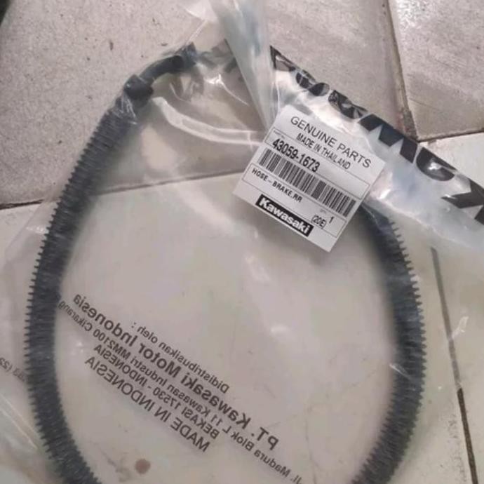 Selang rem belakang Ninja R Orinal