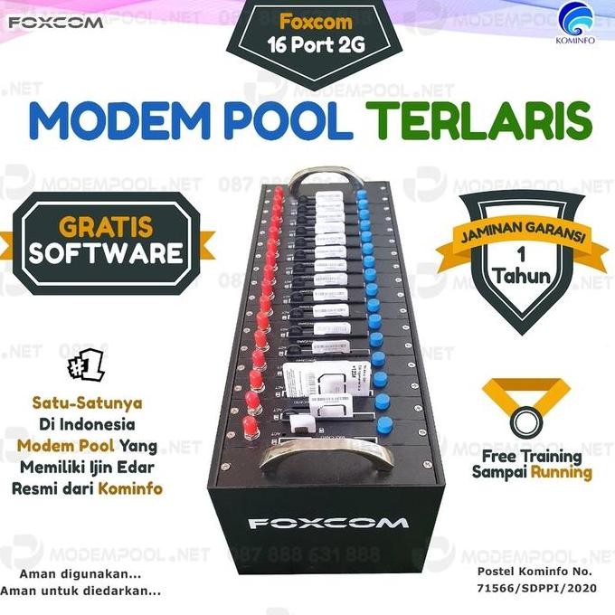 ready  Modem Foxcom M26 16 Port 2G Alat SMS Dial Massal OTP Rubel, Smart Act