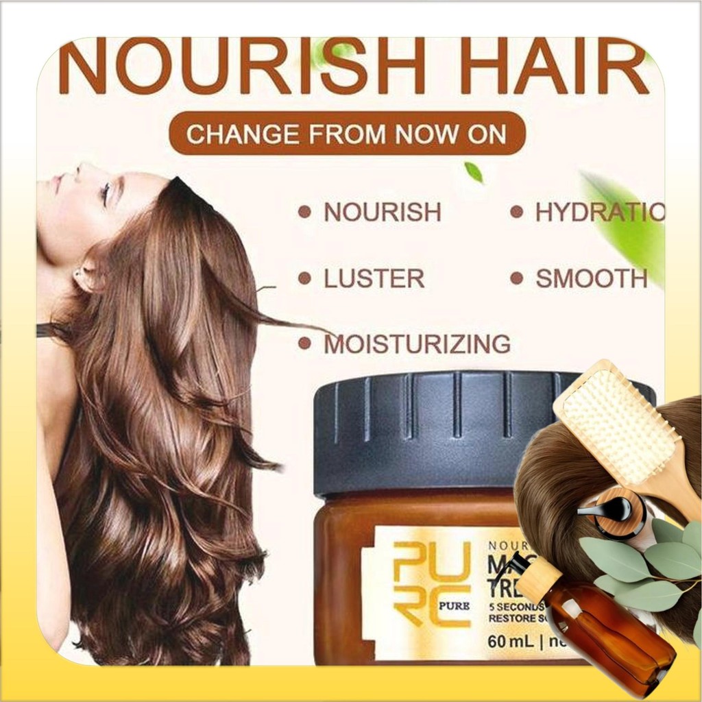 purc magical 60ml treatment mask keratin perawatan rambut rusak smoothing