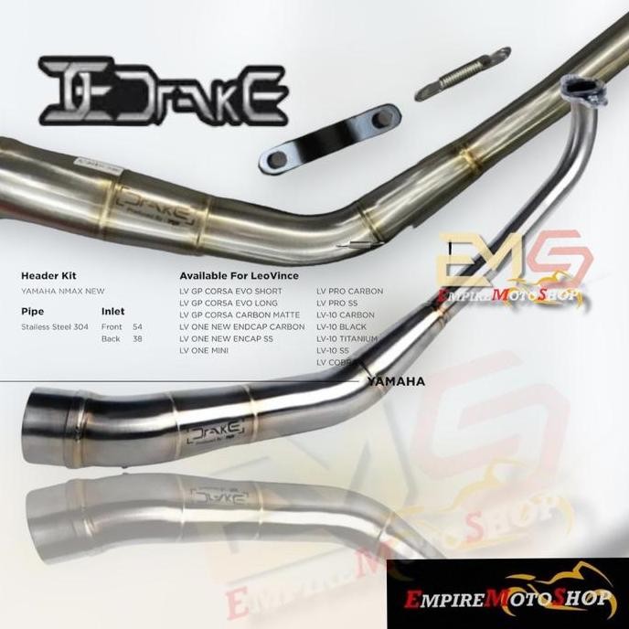 Sale Drake Header Knalpot Nmax New Aerox New Inlet 54Mm Leheran By R9