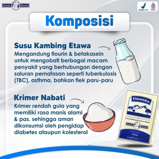 

(Expert) ETAWAKU PLATINUM ORIGINAL - SUSU KAMBING MURNI SEGAR KRIMER NABATI