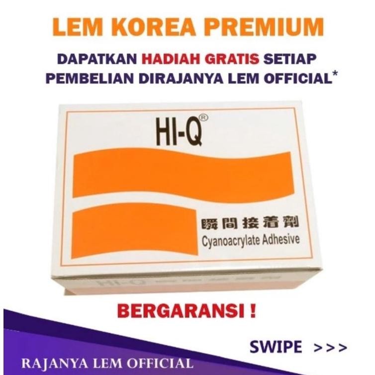 

Produk Baru!! Lem Korea Hi-Q Tanpa Dus Lem Tetes Super Serbaguna Satuan