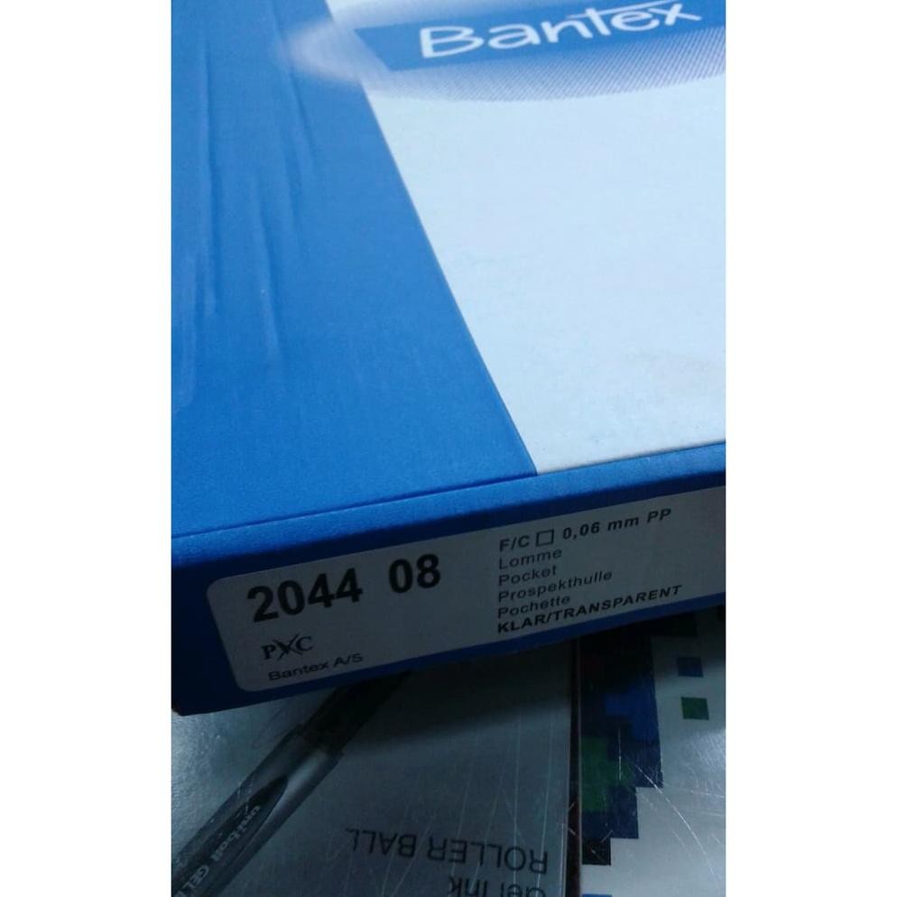 

BANTEX PP Pocket Ukuran Folio Antiglare #2044 (1 Pack Isi 100 Lembar)