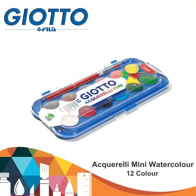 

Giotto Acquerelli Mini Watercolour / Watercolour / watercolour 12 Warna Set / Giotto Watercolour Terlaris
