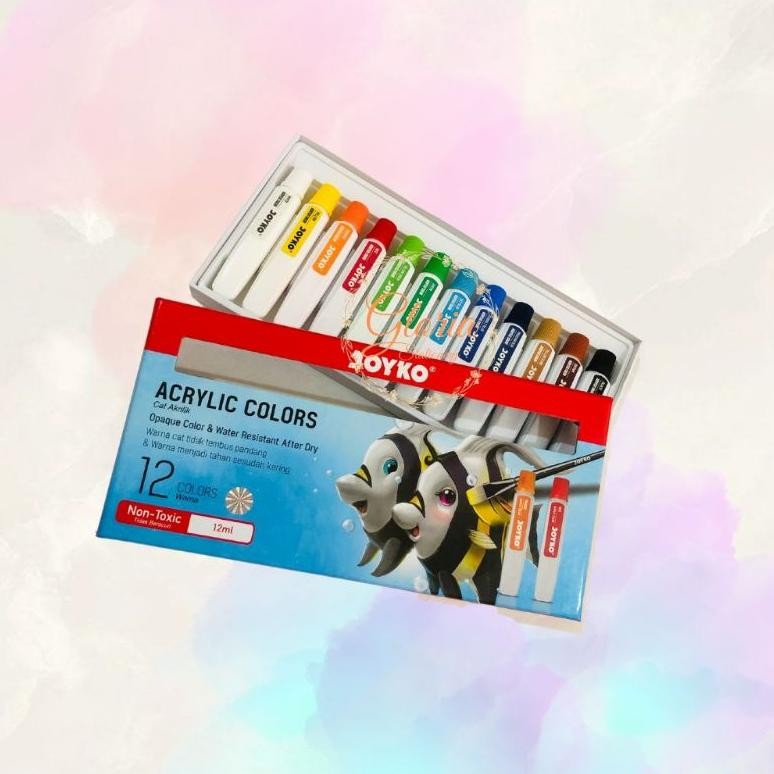 

Joyko Acrylic Colors/ Cat acrylic 12 warna Joyko Terlaris