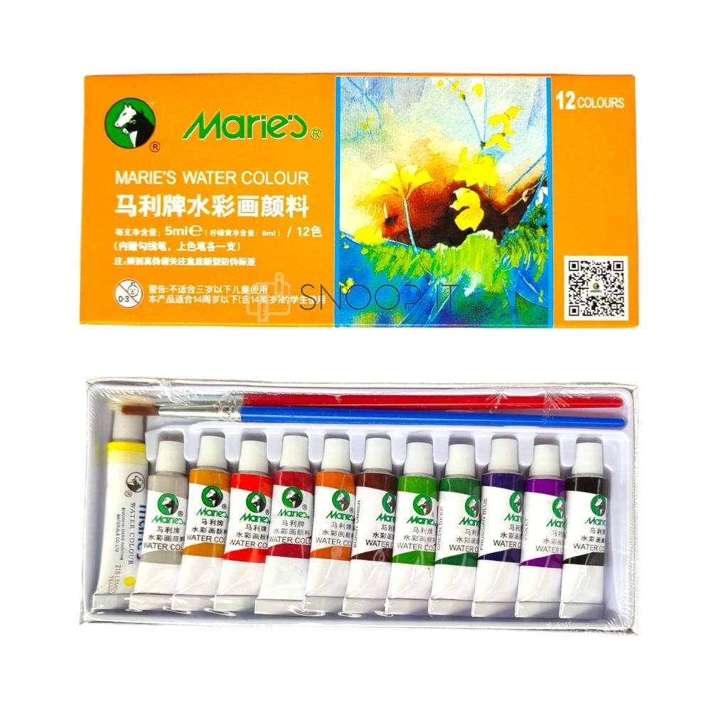 

Maries Water Colour E1325 - 12 Warna / Maries Cat Air 12 Warna 5 ML Set SHSNP Terlaris