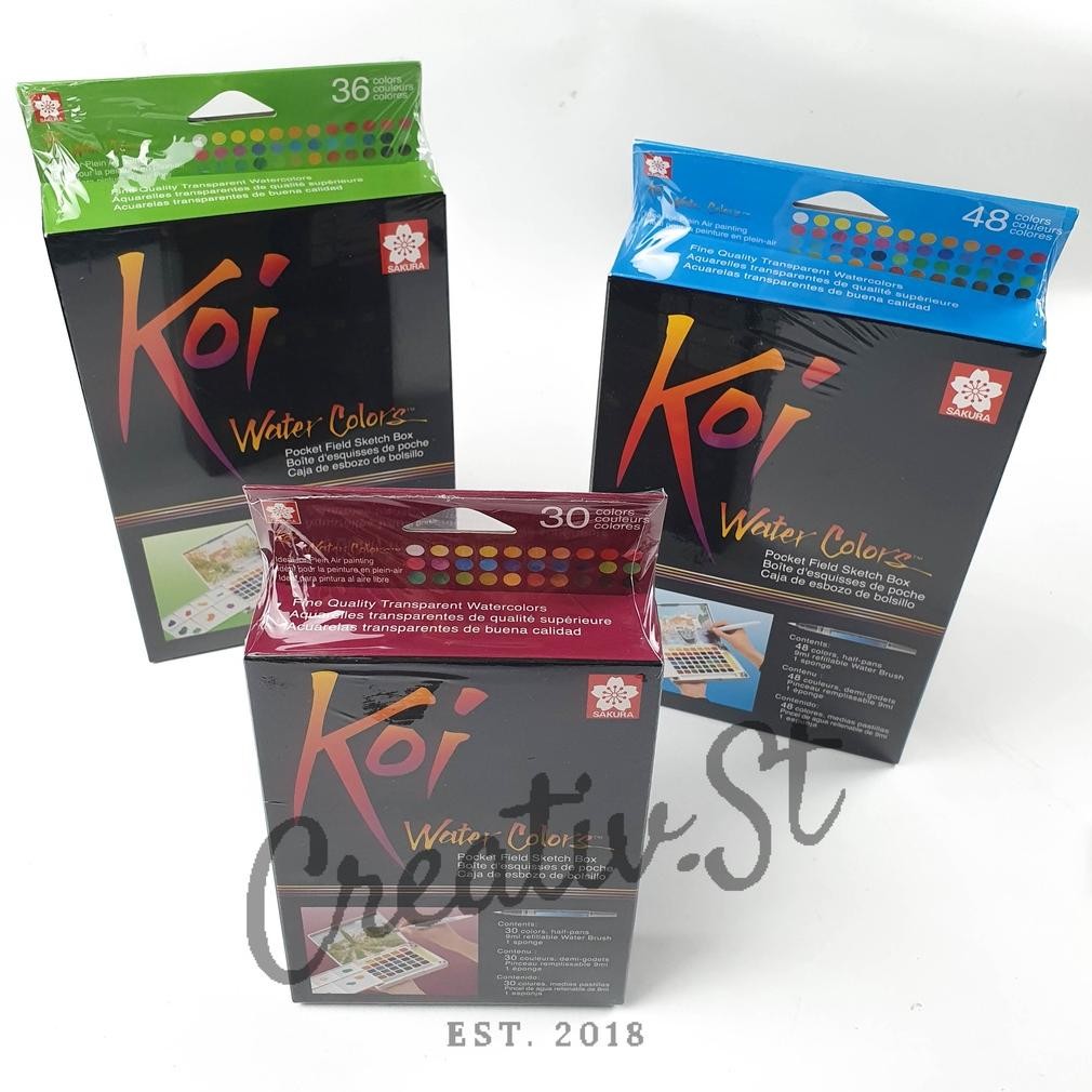 

Sakura Koi Watercolor 30 Pocket Field Sketch Box Cat Air Terlaris