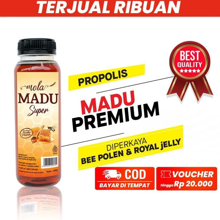 

Mola Madu Super Murni 350 gram | Madu Asli Premium
