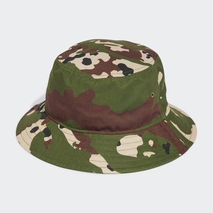 Promo Topi Adidas Adicolor Trefoil Bucket Hat Camo Original