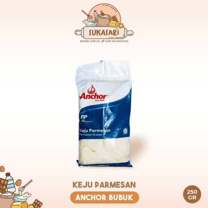 

(Expert) Sukasari - Keju Parmesan Bubuk Anchor 250gr Repack, 1kg / Parmesan Anchor / Parmesan Grated Cheese