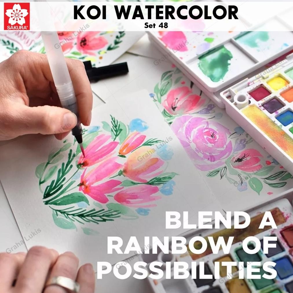 

Sakura Koi Watercolor 48 Warna Terlaris