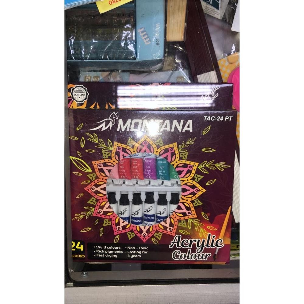 

cat acrilic akrilic set isi 24 warna MONTANA 6 ml ( 24x 6 ml ) vtec joyko killer Terlaris