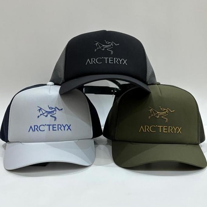 Grosir Topi Original Arcteryx Bird Word Trucker Curved Hat